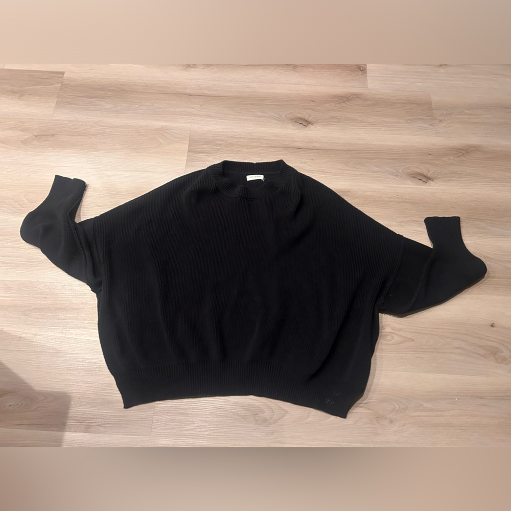 Black Pink Lily oversized sweater